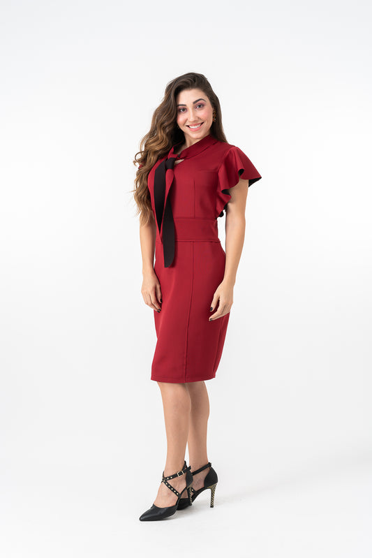 Vestido Justo em Neoprene Dupla Face