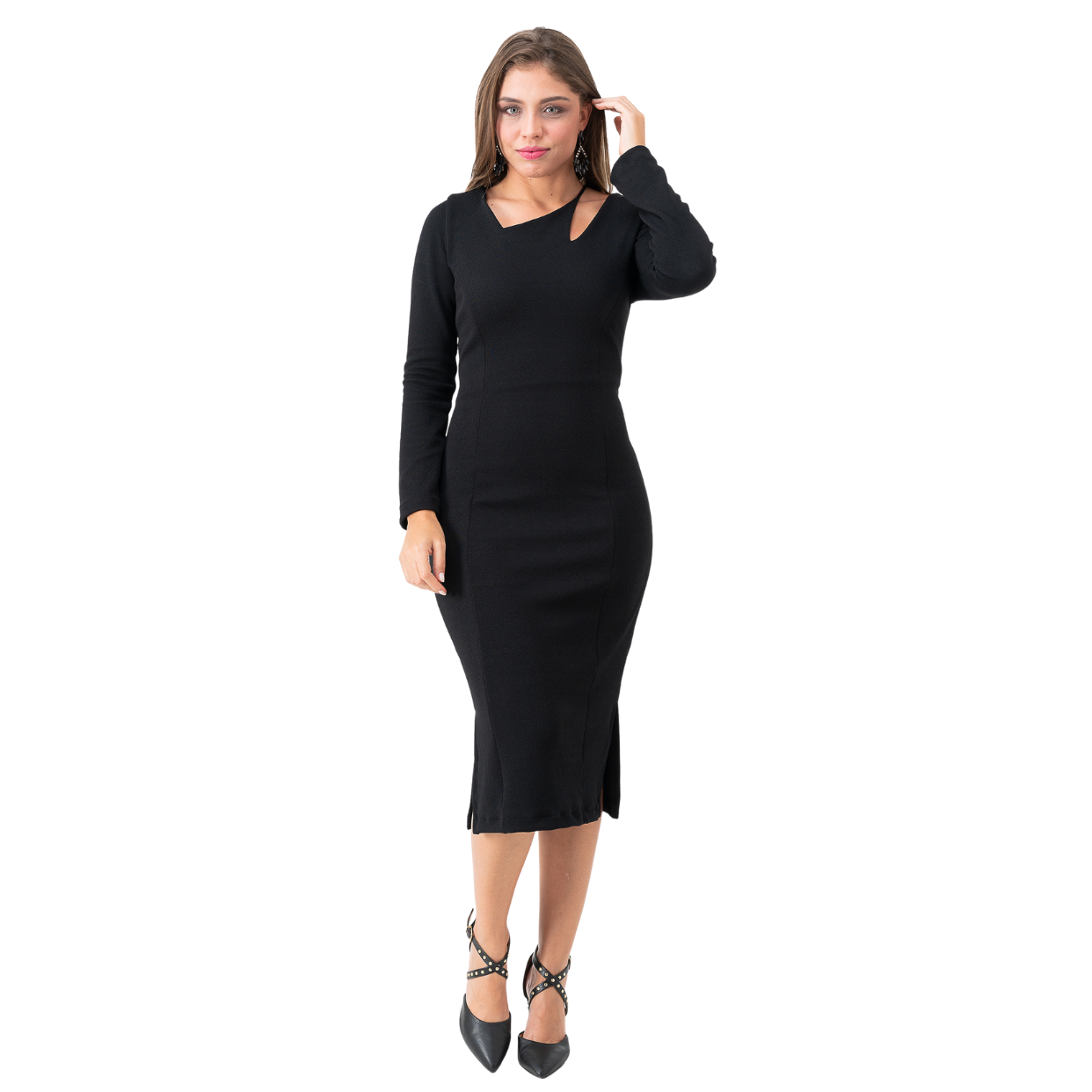 Vestido Preto Justo Michelle Obama
