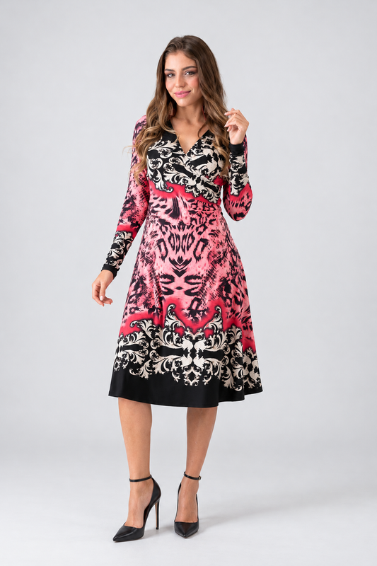 Vestido Estampado Moderno de Verão